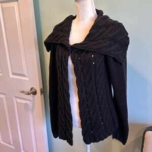 Ambition black sweater cotton M knit
